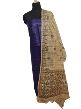 Tussar Ghicha Silk Top And Madhuvani Hand Penting Dupataa SILK ZONE